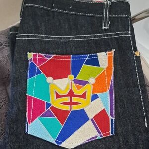 PNB Nation Jeans with Colorful Inner Waistband
